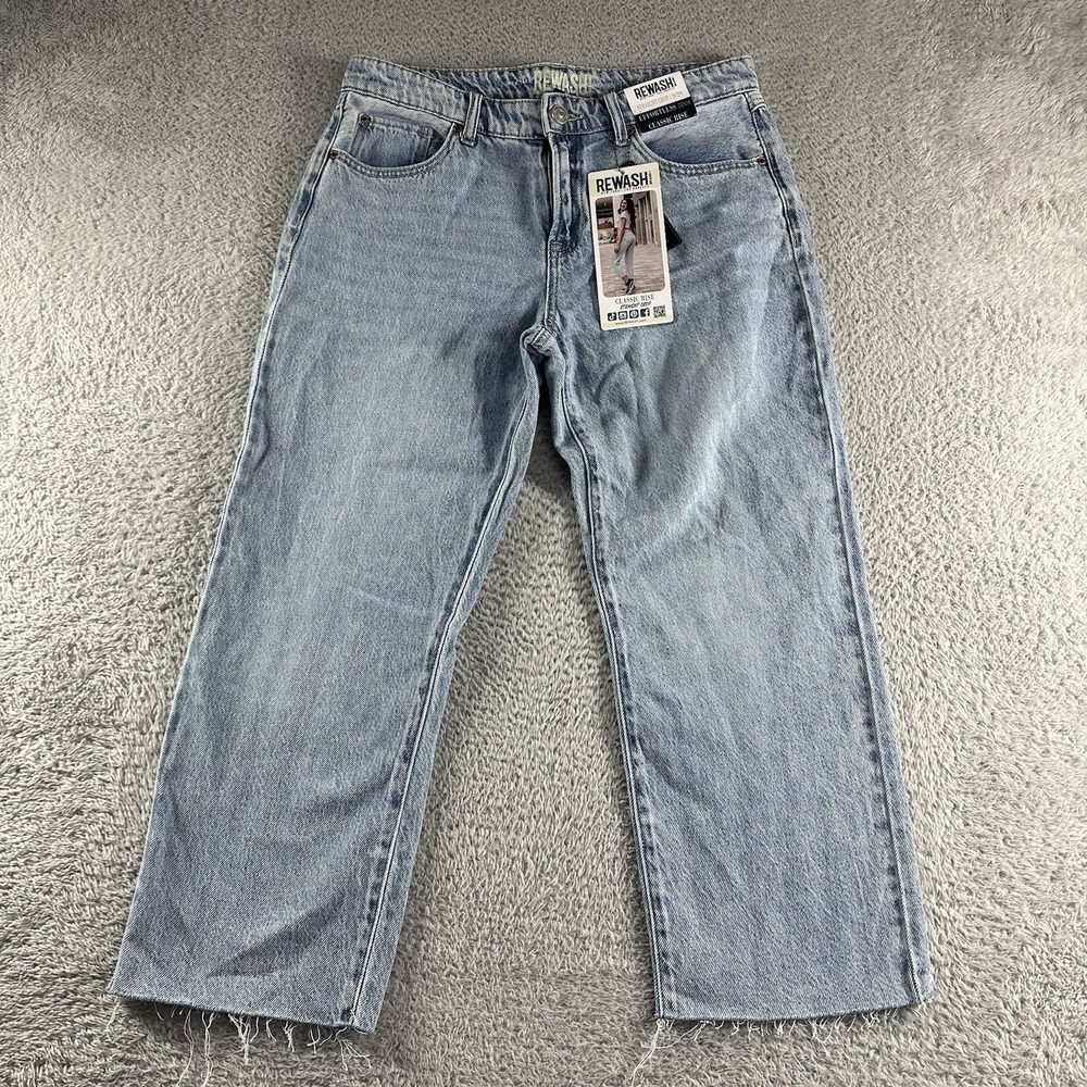Rewash Straight Crop Jeans Womens 9 Juniors Classic Rise NWT